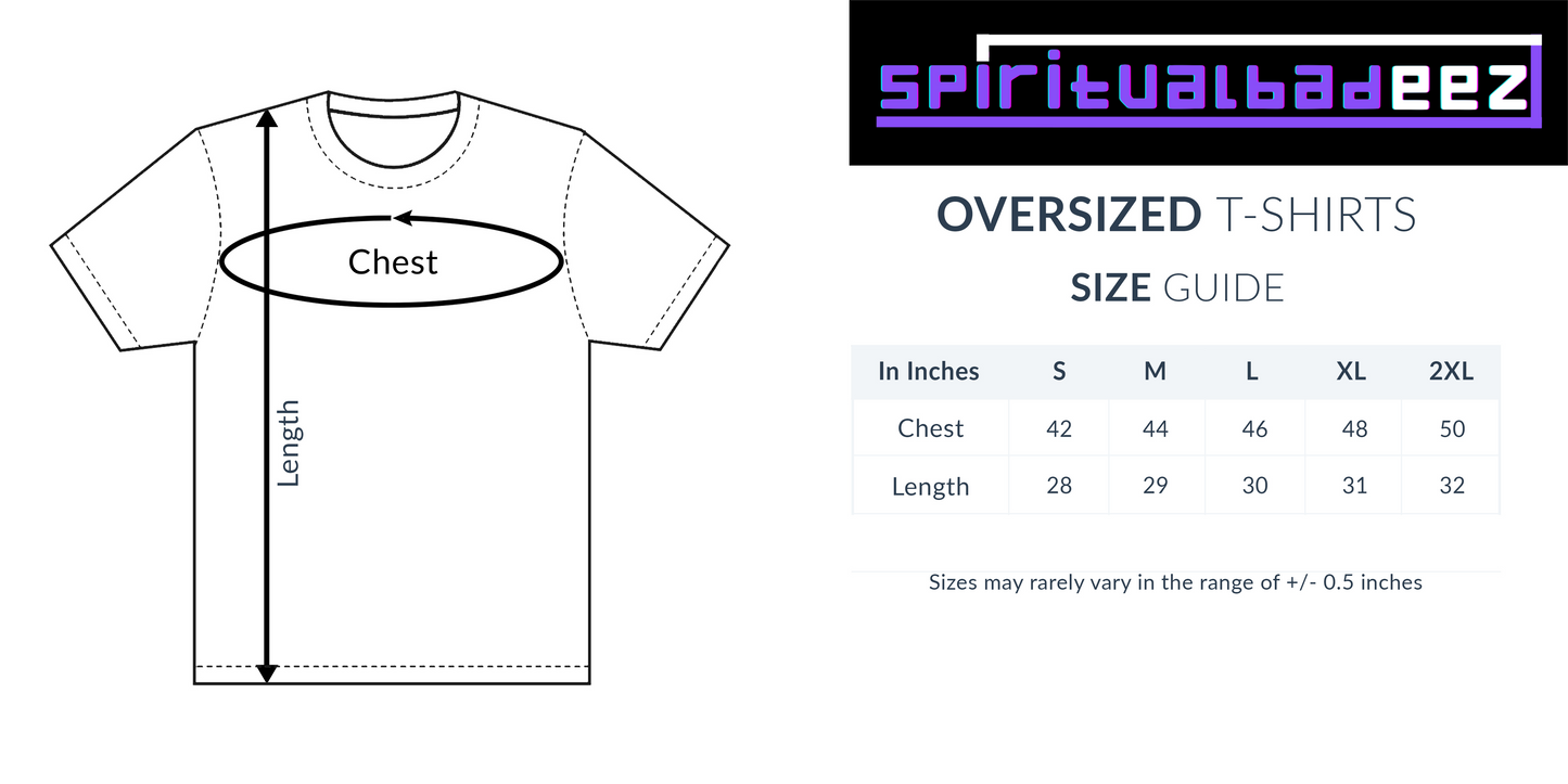 DONT STRESS JUST MANIFEST Unisex Spiritual Oversized T-Shirt