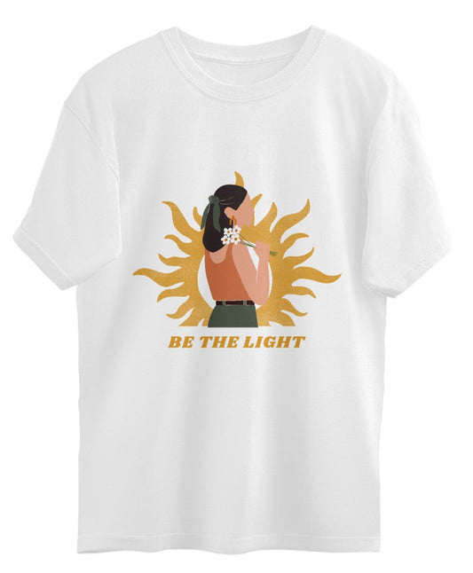 BE THE LIGHT FOR THE DIVINE FEMININE Oversized T-Shirt