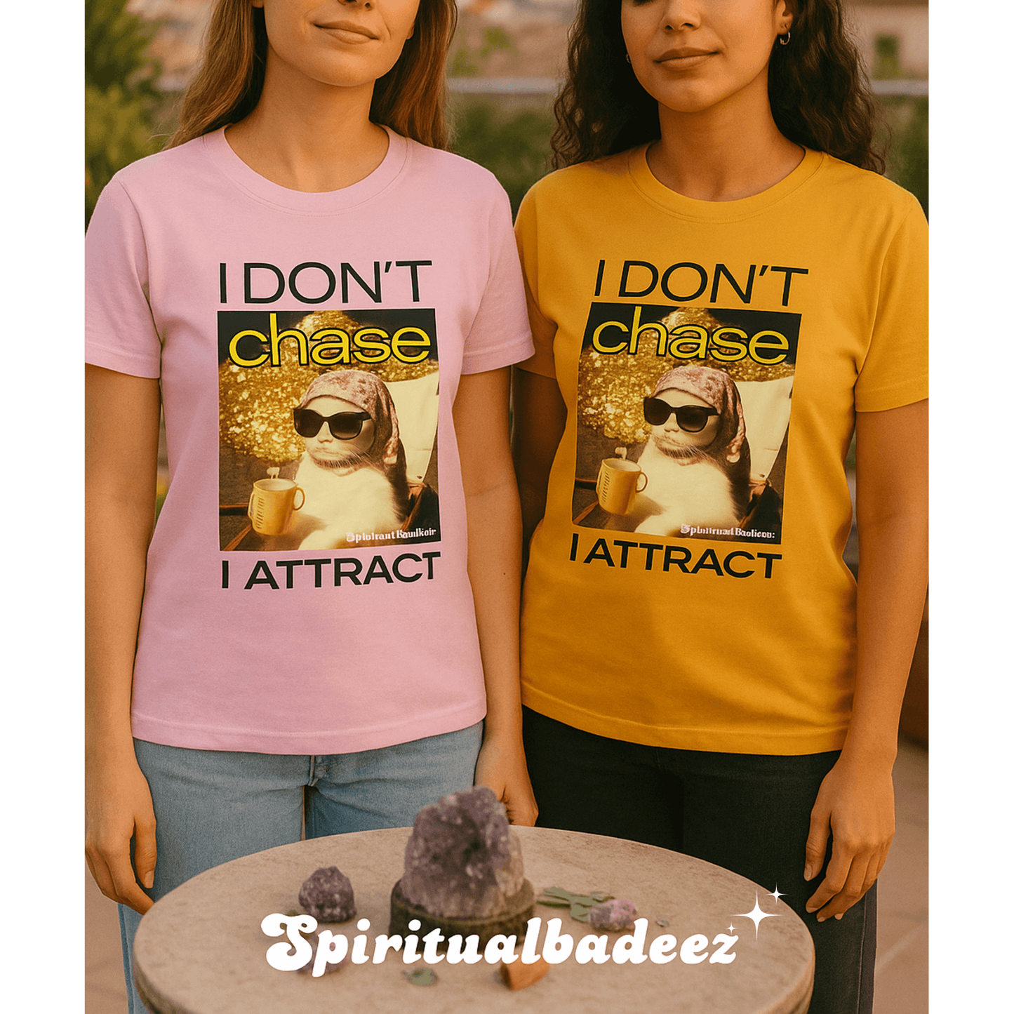 I Don’t Chase, I Attract – Divine Feminine Manifestation Tee