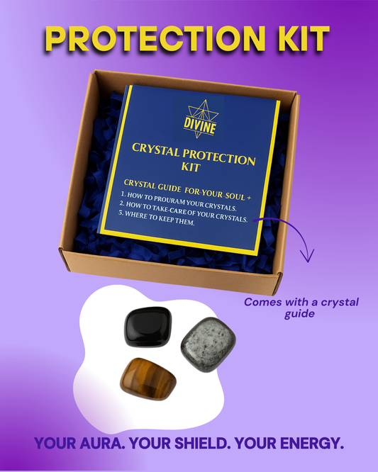 🛡️ Protection Crystal Kit- Reiki Infused
