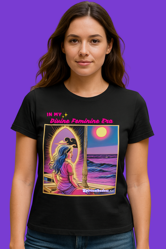 In My Divine Feminine Era - Round Neck Top for Divine Feminines