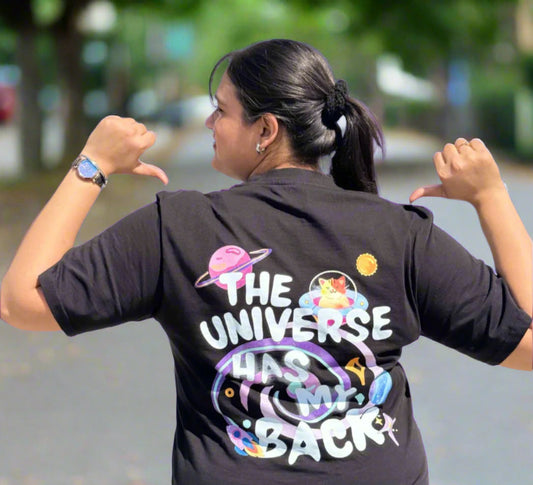 THE UNIVERSE HAS MY BACK - Unisex Oversized T-Shirt