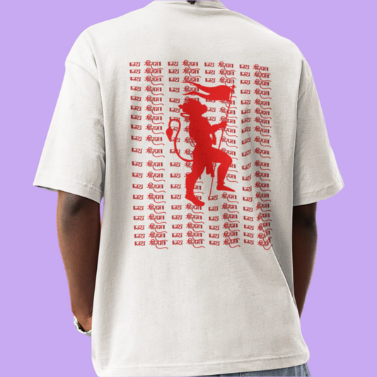 HANUMAN BHAKT | Spiritual Oversized T-Shirt | JAI SHRI RAM T -shirts