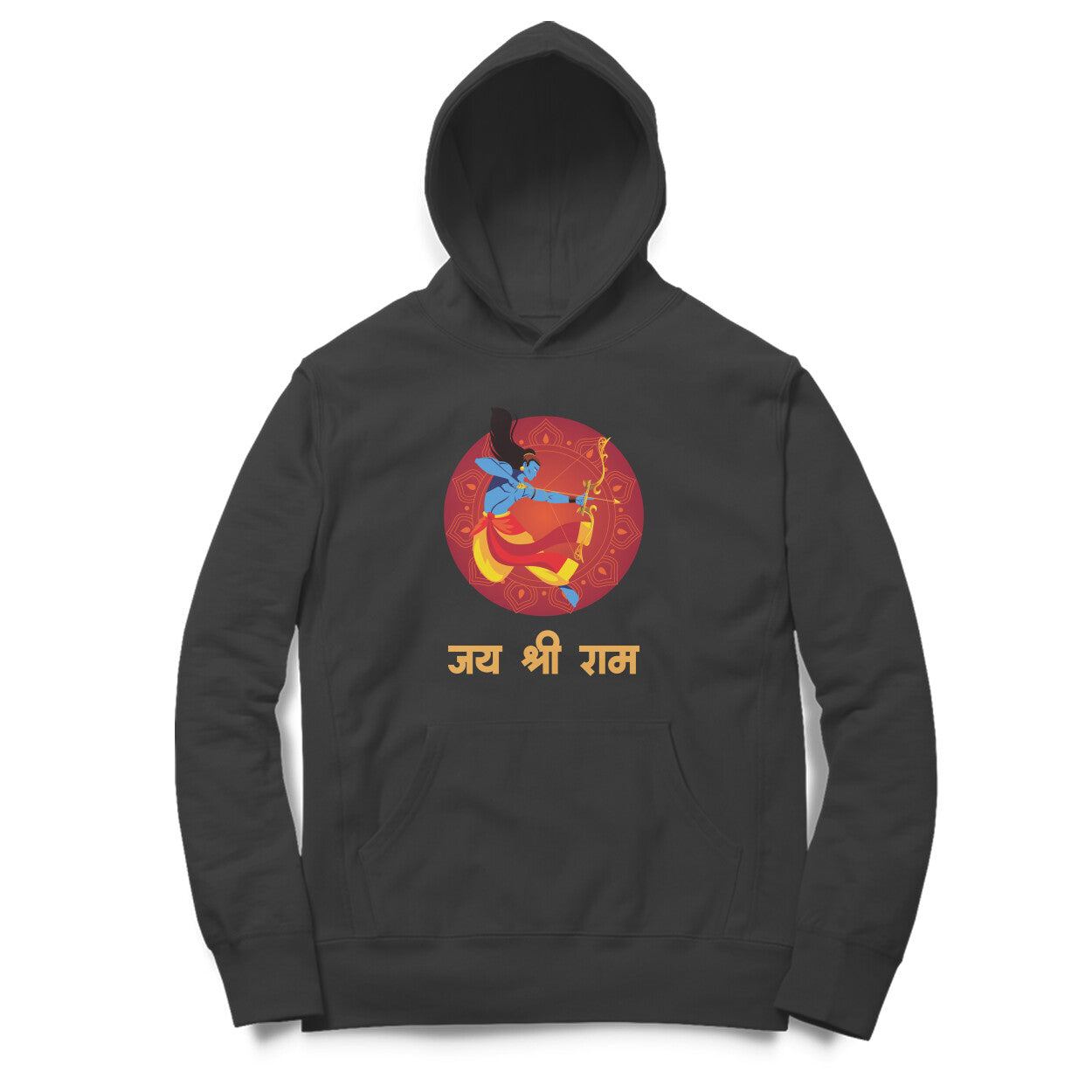 JAI SHRI RAM | RAM BHAKT | Black OR White Unisex Spiritual Hoodie