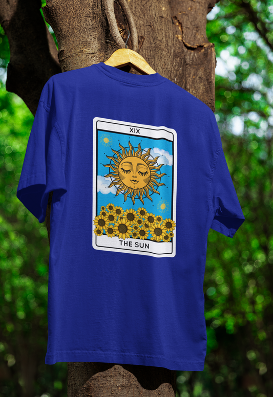 The Sun Tarot Card Unisex Oversized T-Shirt
